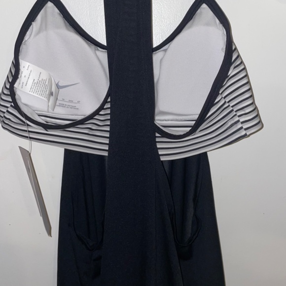 Nike Women's Drape Layered Tankini Swimsuit Top and Bikini 2 Piece Set XS - Picture 2 of 7